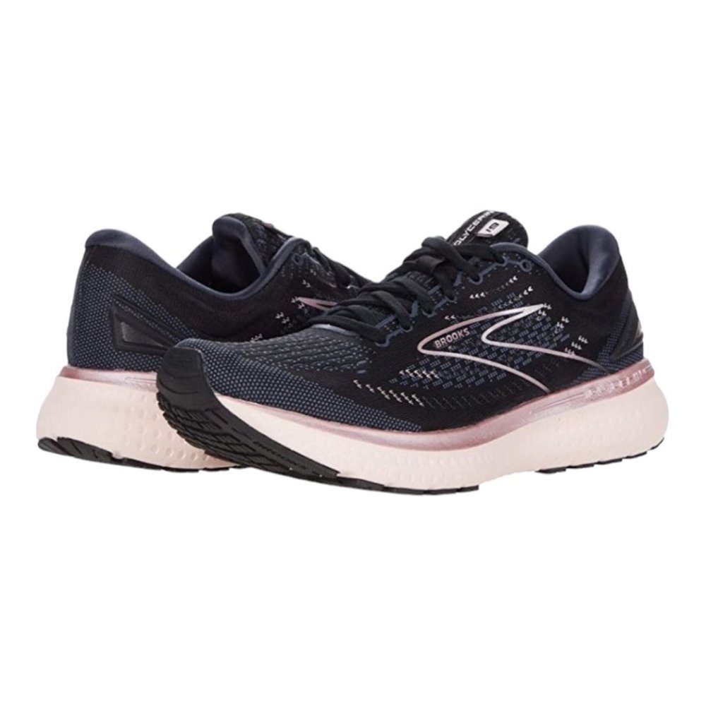 Brooks Black And Pink Glycerin 19 Running Shoes Athletic Sneakers Size 7.5